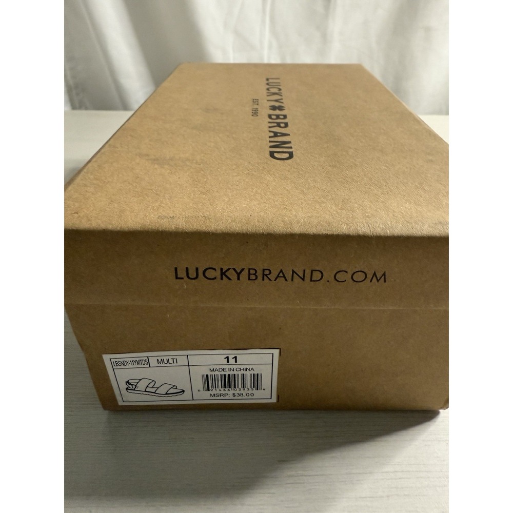 Lucky Brand Toddler Sandals Size 11M Metallic Brown New - Picture 12 of 13